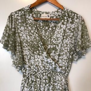 Anthropologie Blue Robin Dress